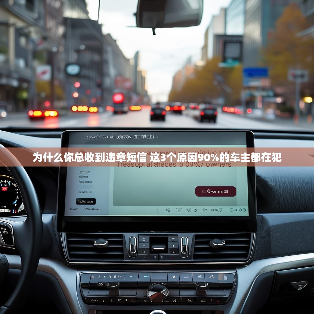 为什么你总收到违章短信 这3个原因90%的车主都在犯