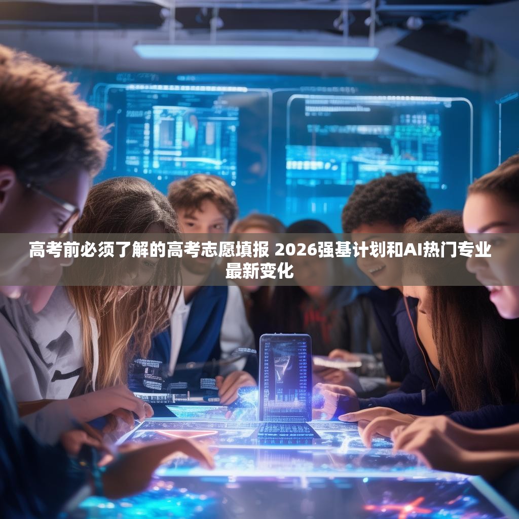 高考前必须了解的高考志愿填报 2026强基计划和AI热门专业最新变化