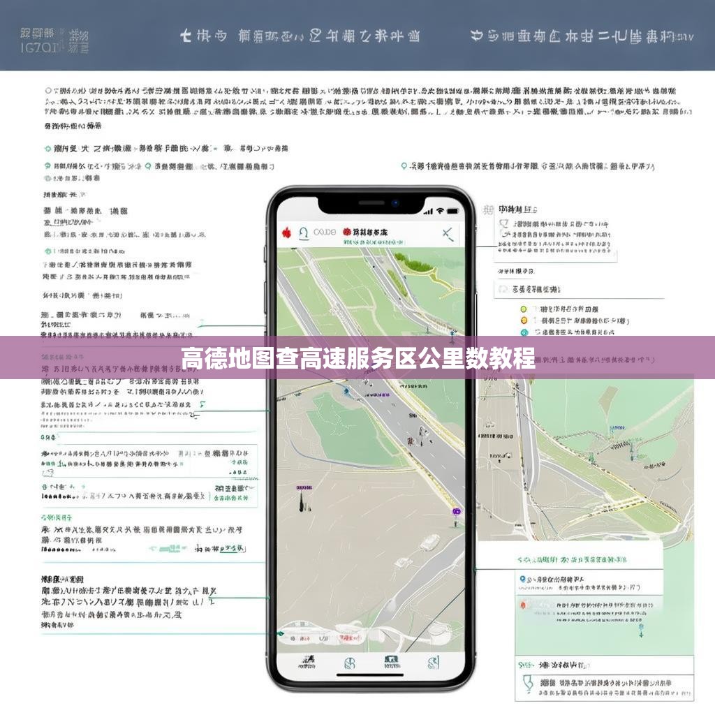 高德地图查高速服务区公里数教程